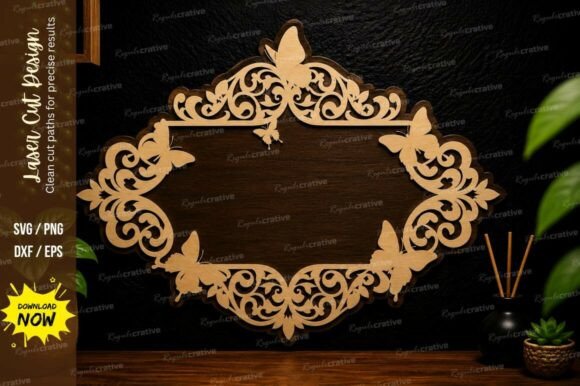 Create H1 From Intage Floral Frame Laser Cut Svg File MAXIMUM 60 CHARACTERS