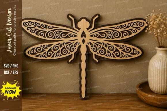 Create Stunning Wall Art with a Dragonfly Laser Cut Design