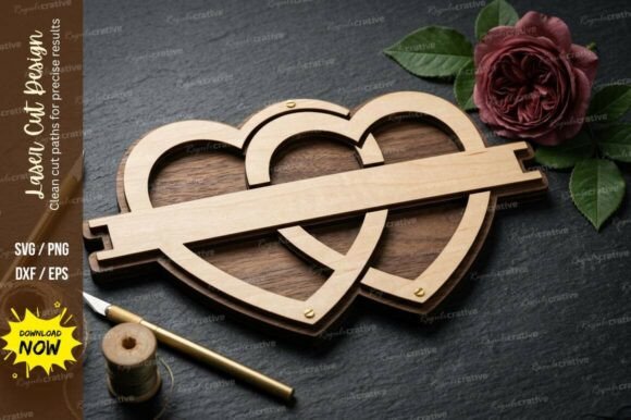 Infinity Heart Name Laser Cut Svg: A Complete Design File Set
