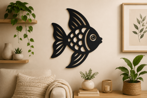 Stunning Fish Wall Art SVG: Perfect for Your Next Project